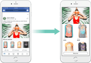 Facebook collection ad example