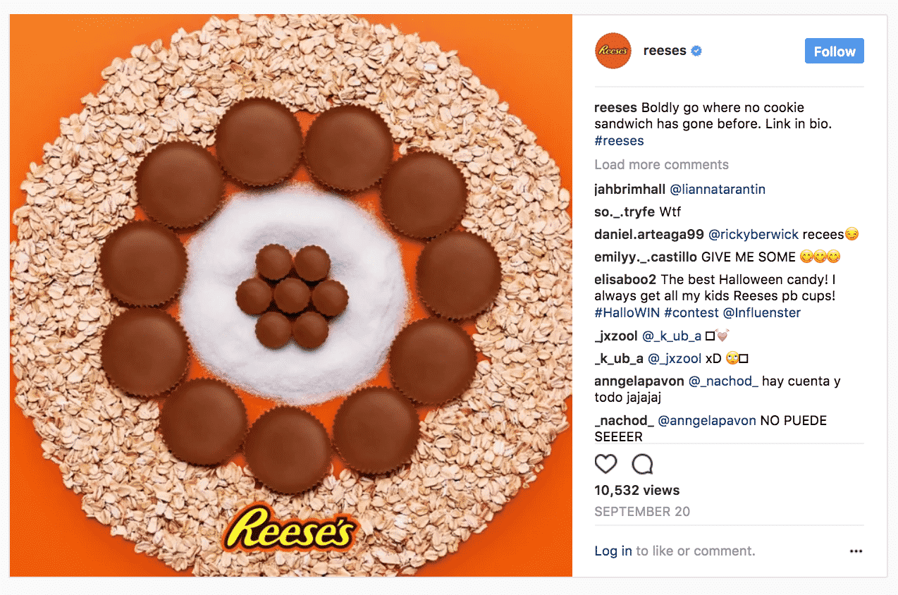Reeses Halloween Instagram