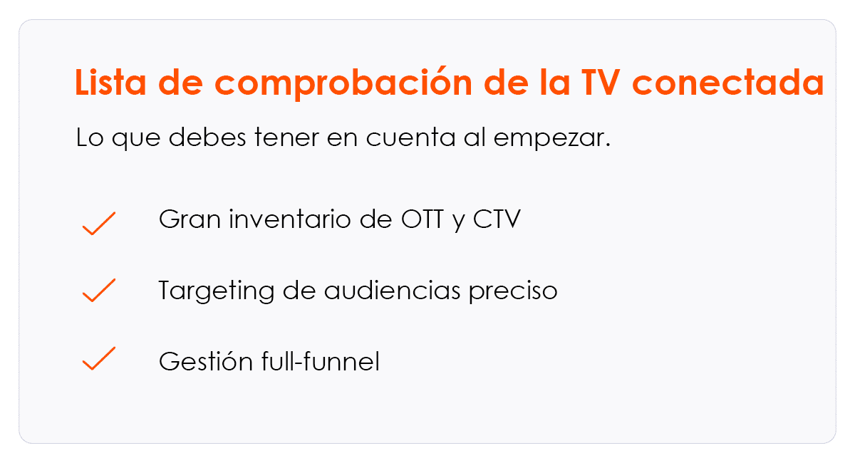 connected tv advertising checklist