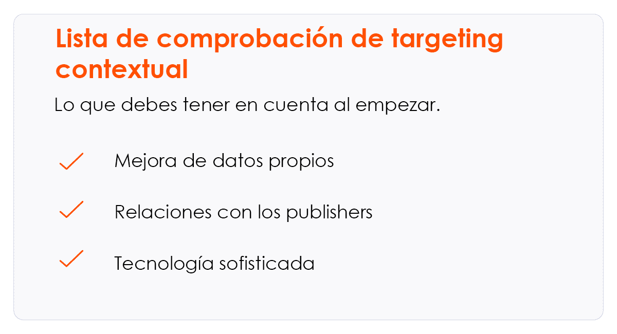 contextual targeting checklist
