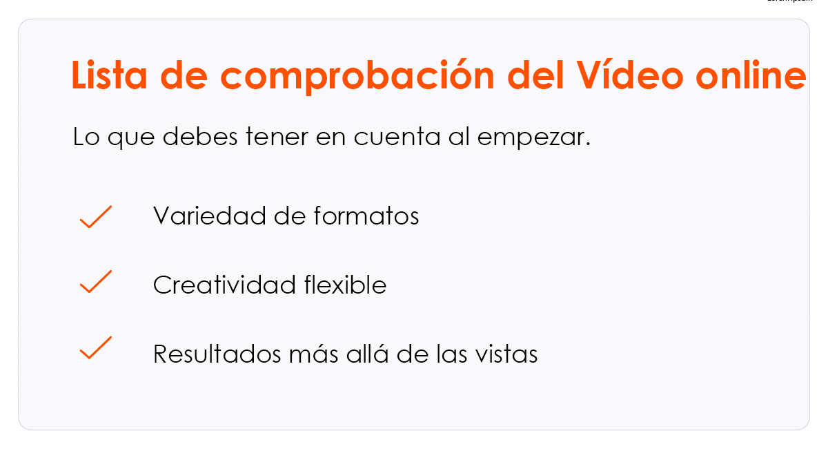 online video advertising checklist