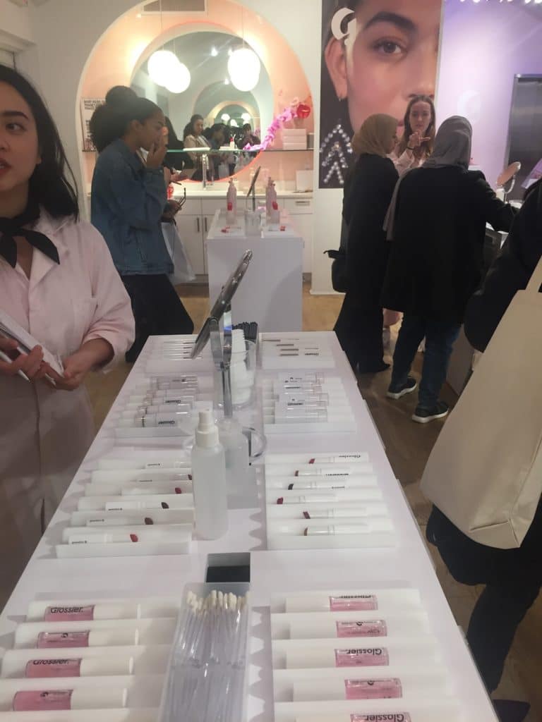 glossier showroom