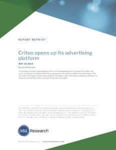451 Research: Criteo opens up its advertising platform (thumbnail)