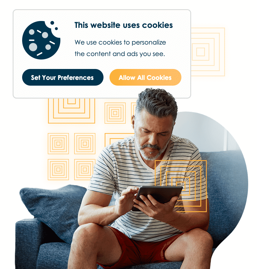 A pop-up for setting your cookie preferences.